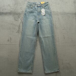 Blue Ice Jeans Women's Size Small Blue High-Rise Wide-Leg Denim 31" Inseam NWT